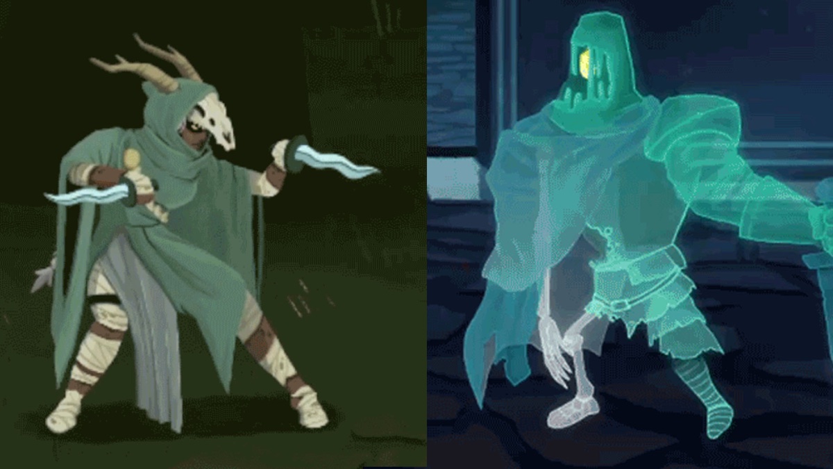 Character art comparison showing visual quality